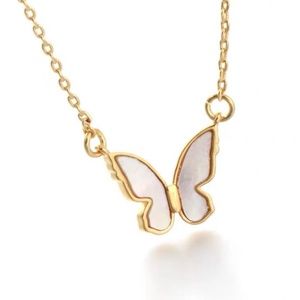 Kate spade butterfly mother of pearl necklace